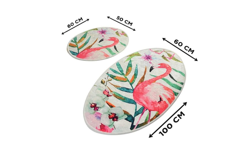 Chilai Home Bademåtte Sæt med 2 - Multifarvet - Tekstiler - Tæpper - Badeværelsesmåtte