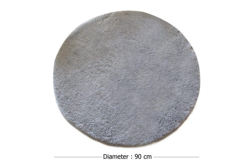 Chilai Home by Alessia Bademåtte 90 Rund - Grå - Tekstiler - Tæpper - Badeværelsesmåtte