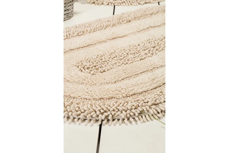 Chilai Home by Alessia Bademåtte Sæt med 2 - Sand - Tekstiler - Tæpper - Badeværelsesmåtte
