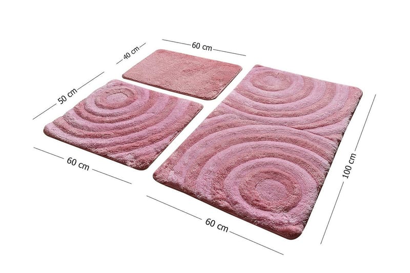 Chilai Home by Alessia Bademåtte Sæt med 3 - Multifarvet - Tekstiler - Tæpper - Badeværelsesmåtte