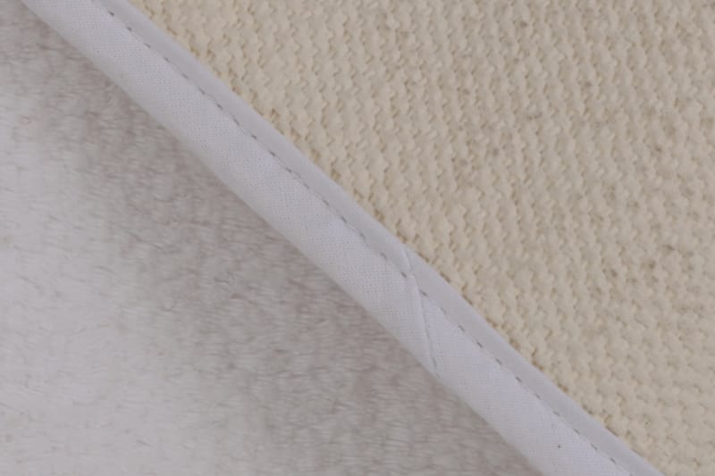 Confetti Bademåtte 50x57 - Hvid - Badeværelsesmåtte