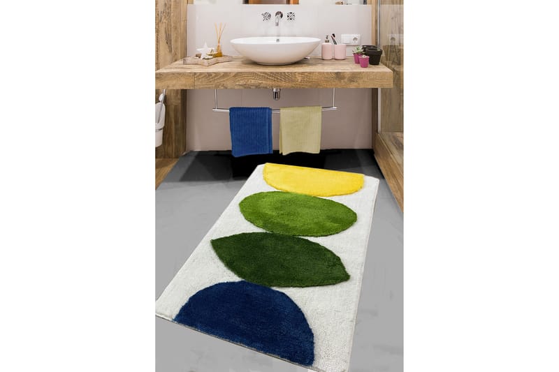 Gerdes Badeværelsestæppe 70x120 cm Rektangulær, Flerfarvet