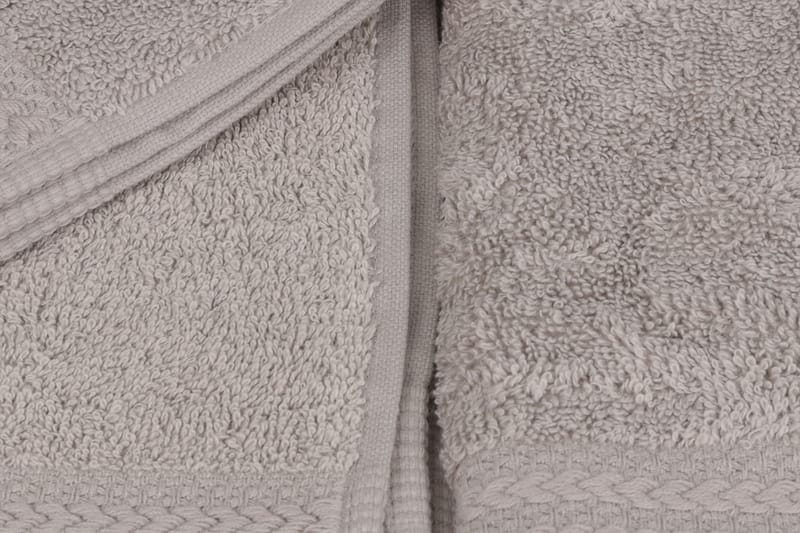 Hobby Håndklæde 30x50 cm 6-pak - Grå - Badeværelsesmåtte