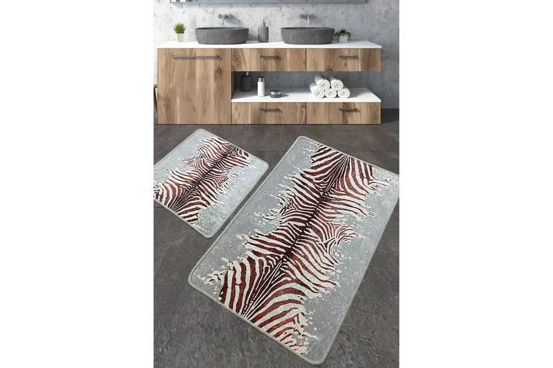 Jamir Badeværelsestæppe 60x100 cm Rektangulært, Flerfarvet