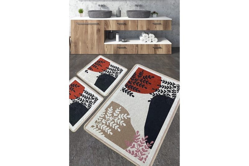 Jangir Badeværelsestæppe 60x100 cm Rektangulær, Flerfarvet