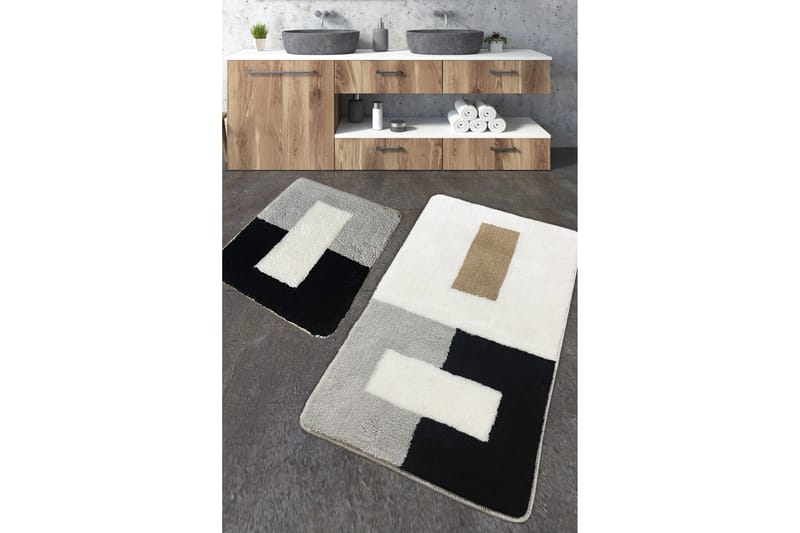 Jaswant Badeværelsestæppe 60x100 cm Rektangulær, Flerfarvet