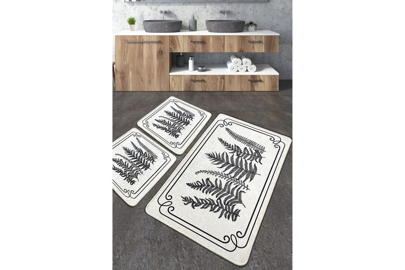 Kashiwa Badeværelsestæppe 60x100 cm Rektangulært, Flerfarvet