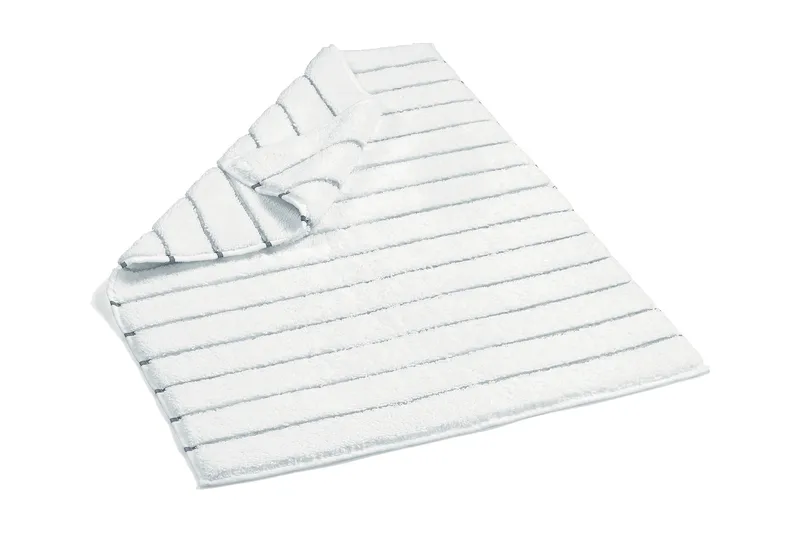 Morghyn Badeværelsesmåtte, Hvid/Mørkegrå