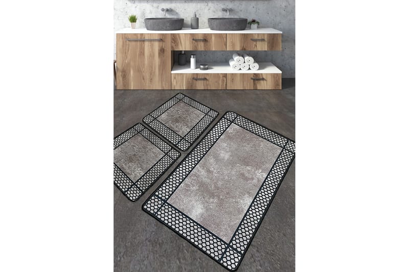 Navjat Badeværelsestæppe 60x100 cm Rektangulær, Flerfarvet