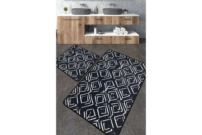 Nicharon Badeværelsestæppe 60x100 cm Rektangulær, Flerfarvet