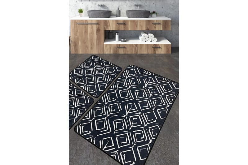 Nicharon Badeværelsestæppe 60x100 cm Rektangulær, Flerfarvet