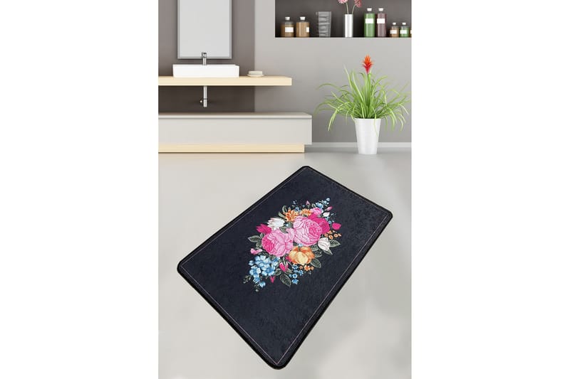 Nichatar Badeværelsestæppe 70x120 cm Rektangulært, Flerfarvet