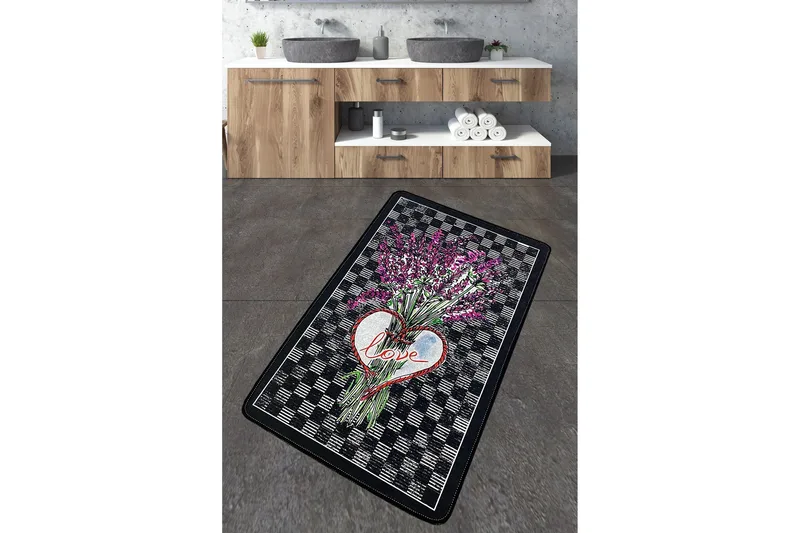 Nidhi Badeværelsestæppe 70x120 cm Rektangulær, Flerfarvet