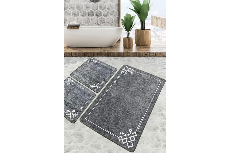 Nihal Badeværelsestæppe 60x100 cm Rektangulær, Flerfarvet