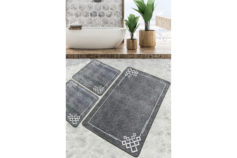 Nihal Badeværelsestæppe 60x100 cm Rektangulær, Flerfarvet