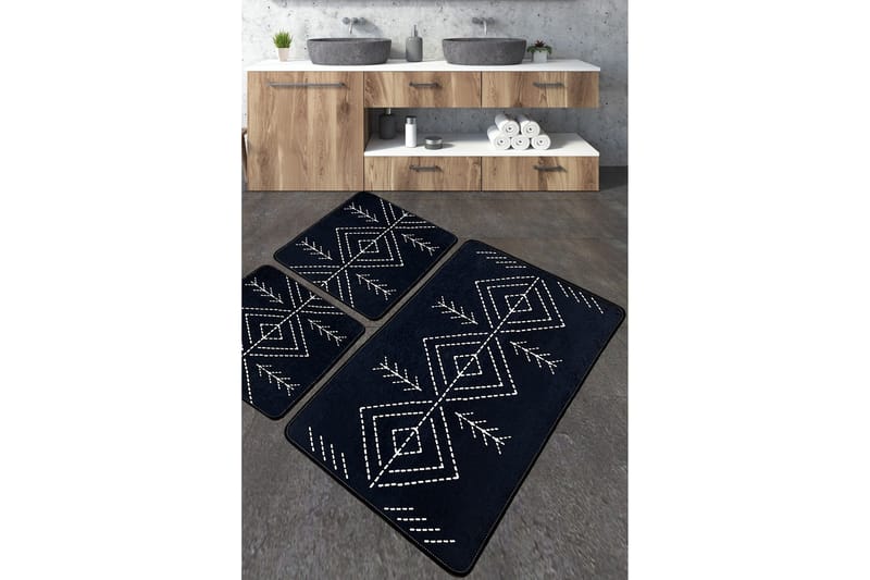 Nijam Badeværelsestæppe 60x100 cm Rektangulær, Flerfarvet