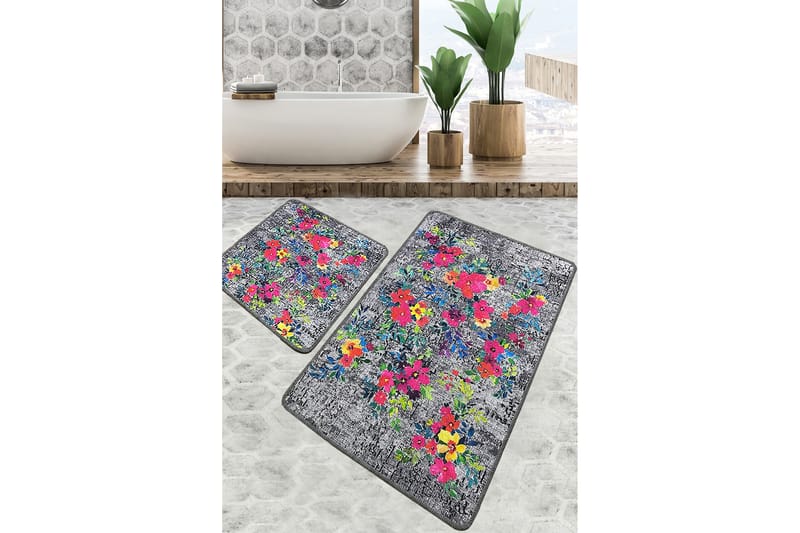 Nika Badeværelsestæppe 60x100 cm Rektangulært, Flerfarvet