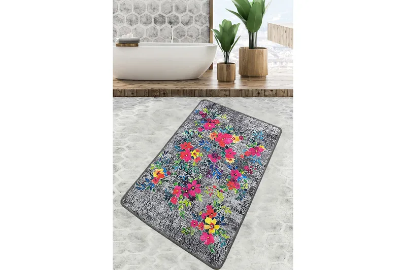 Nika Badeværelsestæppe 70x120 cm Rektangulær, Flerfarvet