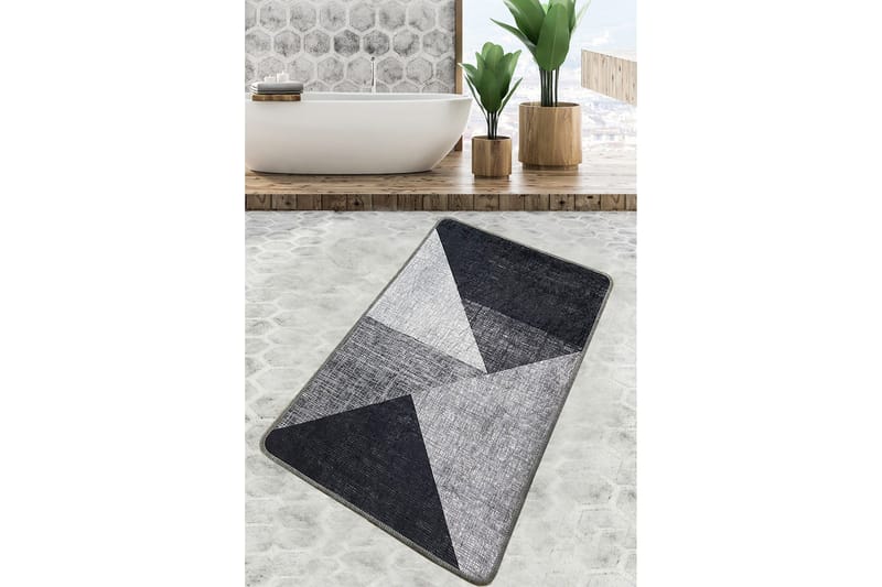 Nikil Badeværelsestæppe 70x120 cm Rektangulær, Grå