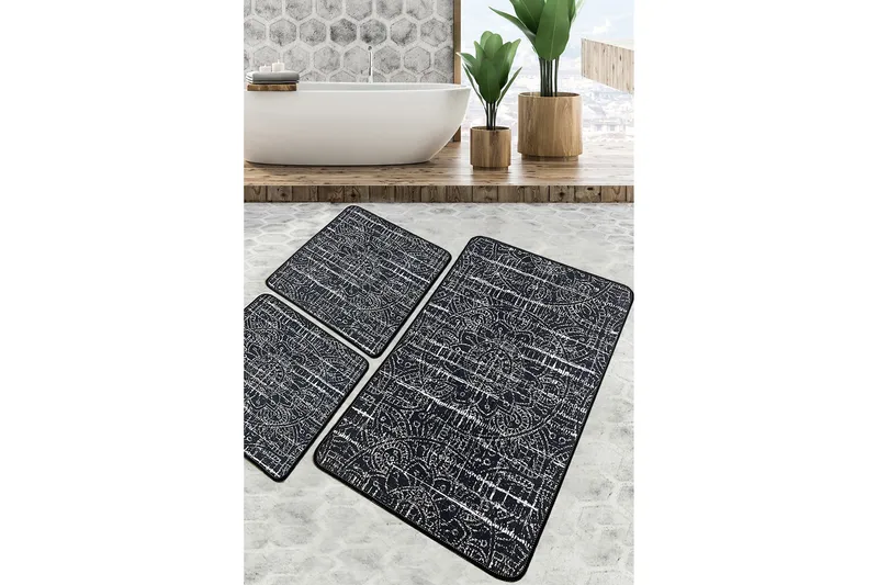 Nikkam Badeværelsestæppe 60x100 cm Rektangulært, Flerfarvet