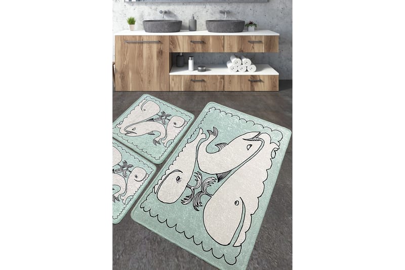 Niku Badeværelsestæppe 60x100 cm Rektangulær, Flerfarvet