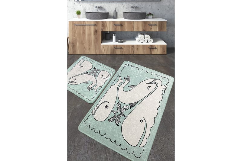 Niku Badeværelsestæppe 60x100 cm Rektangulær, Flerfarvet