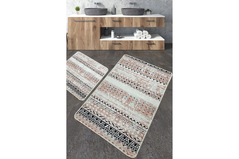 Nilofer Badeværelsestæppe 60x100 cm Rektangulær, Flerfarvet