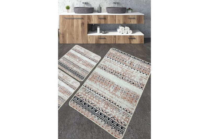 Nilofer Badeværelsestæppe 60x100 cm Rektangulær, Flerfarvet