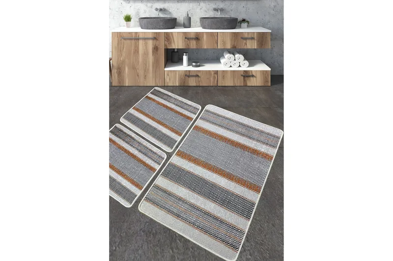 Nimbolkar Badeværelsestæppe 60x100 cm Rektangulær, Flerfarvet