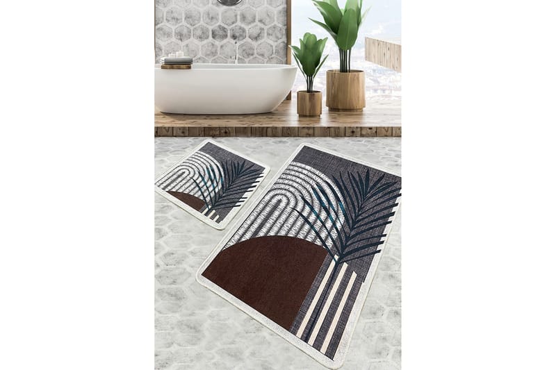 Nimesh Badeværelsestæppe 60x100 cm Rektangulært, Flerfarvet