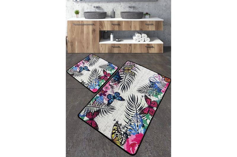 Nimmy Badeværelsestæppe 60x100 cm Rektangulært, Flerfarvet