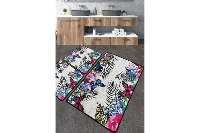 Nimmy Badeværelsestæppe 60x100 cm Rektangulært, Flerfarvet