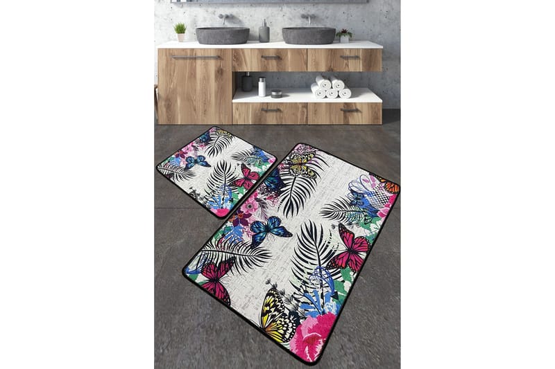 Nimmy Badeværelsestæppe 60x100 cm Rektangulært, Flerfarvet