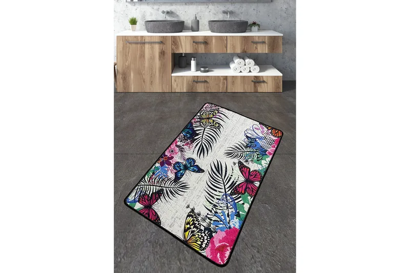 Nimmy Badeværelsestæppe 70x120 cm Rektangulær, Flerfarvet