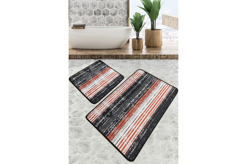 Ninama Badeværelsestæppe 60x100 cm Rektangulært, Flerfarvet
