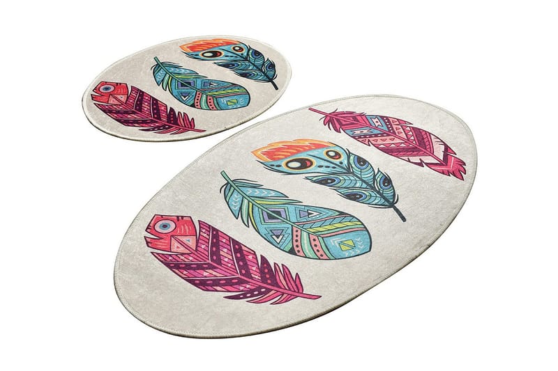 Niyanna Badeværelsesmåtte 2-pak, Flerfarvet