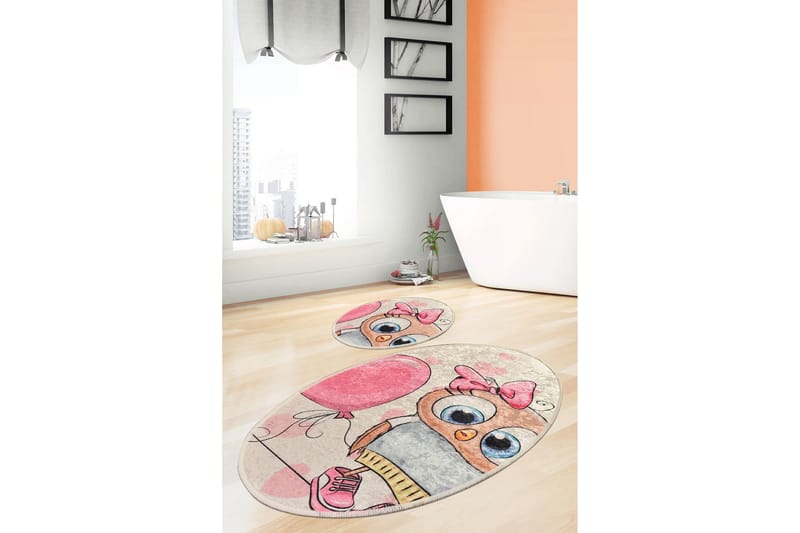 Niyanna Badeværelsesmåtte 2-pak - Flerfarvet - Tekstiler - Tæpper - Badeværelsesmåtte