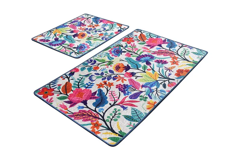 Niyanna Badeværelsesmåtte 2-pak, Flerfarvet