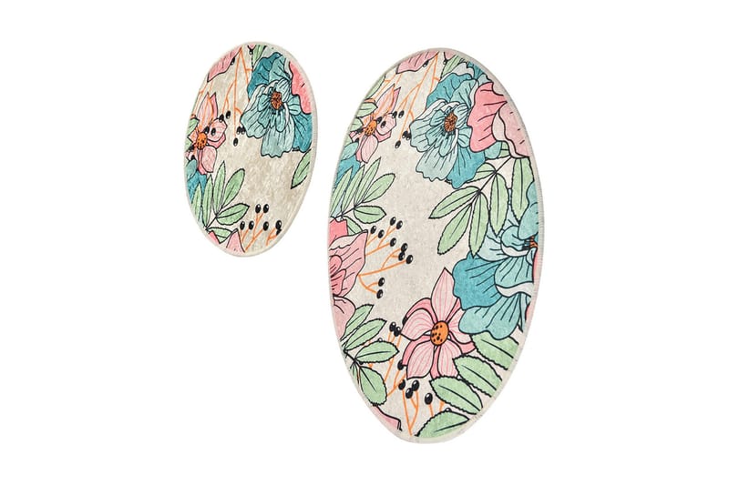 Niyanna Badeværelsesmåtte 2-pak, Flerfarvet