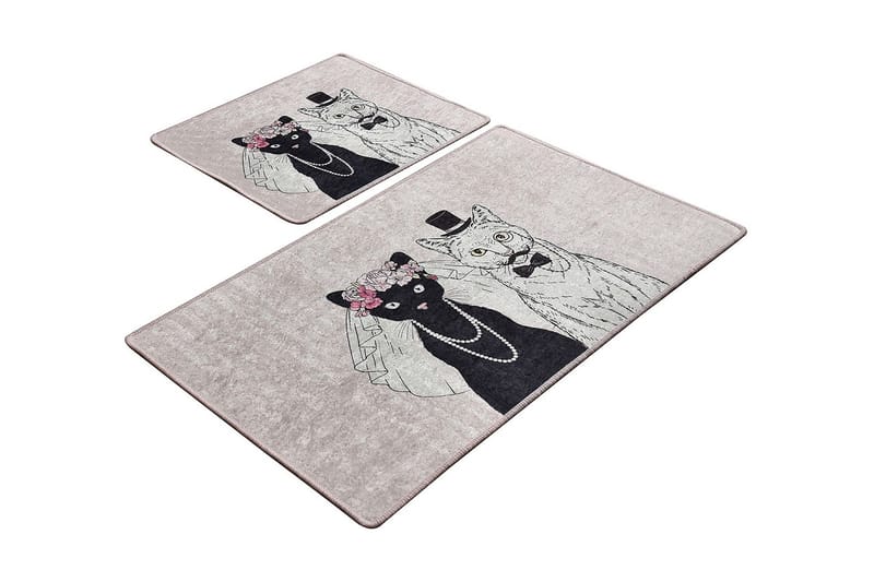 Niyanna Badeværelsesmåtte 2-pak, Flerfarvet