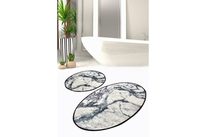 Niyanna Badeværelsesmåtte 2-pak - Flerfarvet - Tekstiler - Tæpper - Badeværelsesmåtte