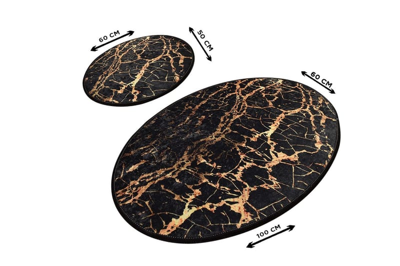 Niyanna Badeværelsesmåtte 2-pak - Flerfarvet - Tekstiler - Tæpper - Badeværelsesmåtte