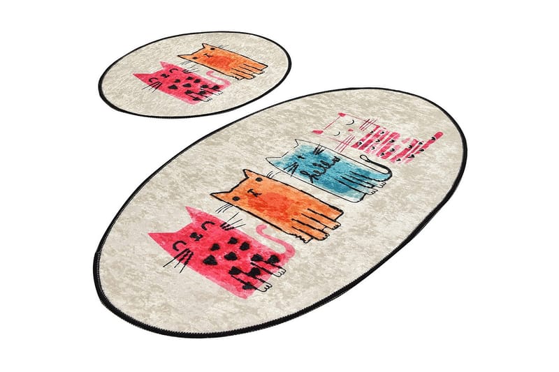 Niyanna Badeværelsesmåtte 2-pak, Flerfarvet