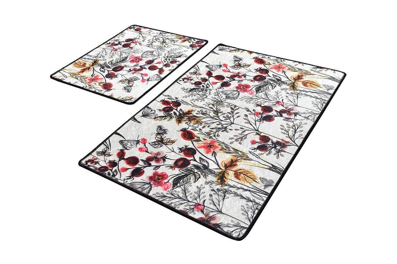 Niyanna Badeværelsesmåtte 2-pak - Flerfarvet - Tekstiler - Tæpper - Badeværelsesmåtte