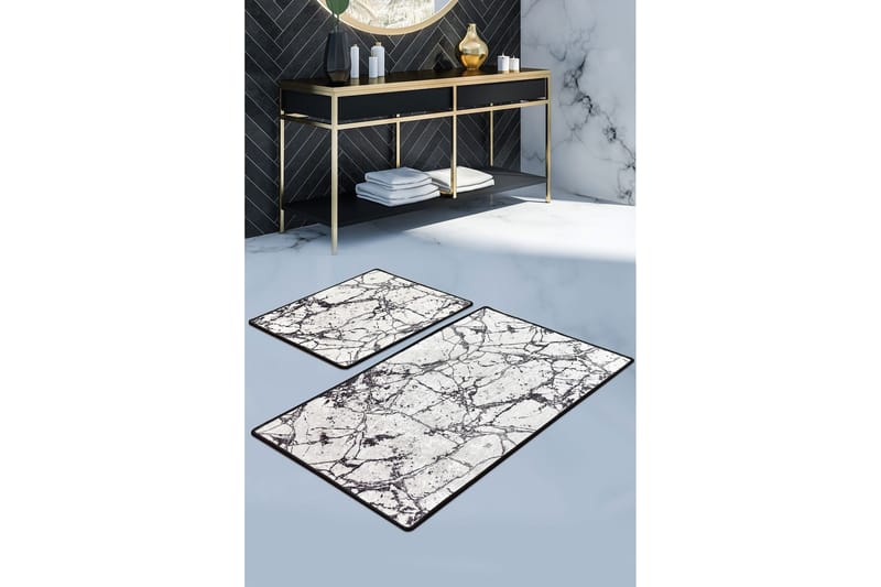 Niyanna Badeværelsesmåtte 2-pak - Flerfarvet - Tekstiler - Tæpper - Badeværelsesmåtte