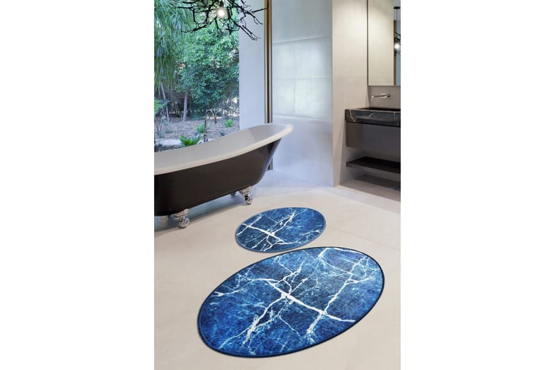 Niyanna Badeværelsesmåtte 2-pak - Flerfarvet - Tekstiler - Tæpper - Badeværelsesmåtte