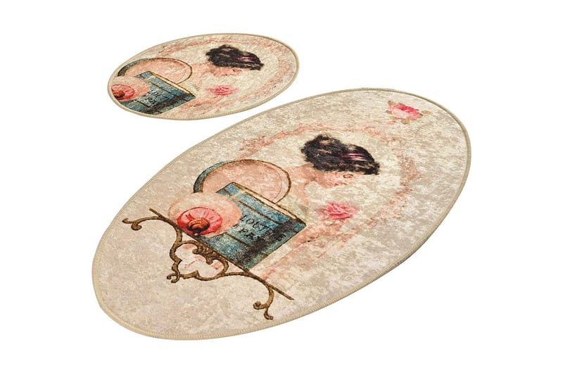 Niyanna Badeværelsesmåtte 2-pak, Flerfarvet