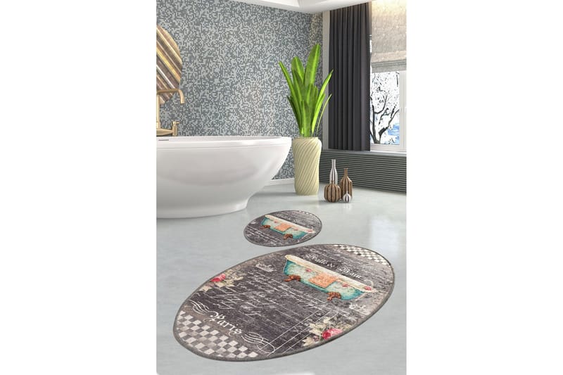 Niyanna Badeværelsesmåtte 2-pak - Flerfarvet - Tekstiler - Tæpper - Badeværelsesmåtte