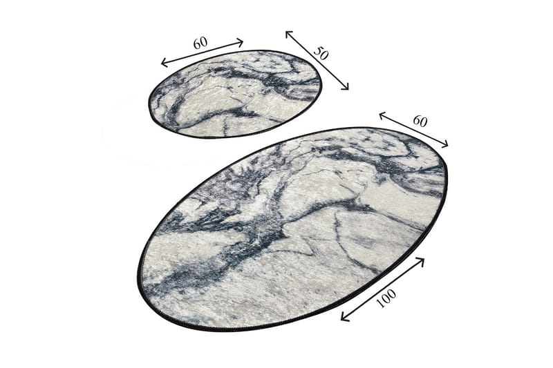 Niyanna Badeværelsesmåtte 2-pak - Flerfarvet - Tekstiler - Tæpper - Badeværelsesmåtte