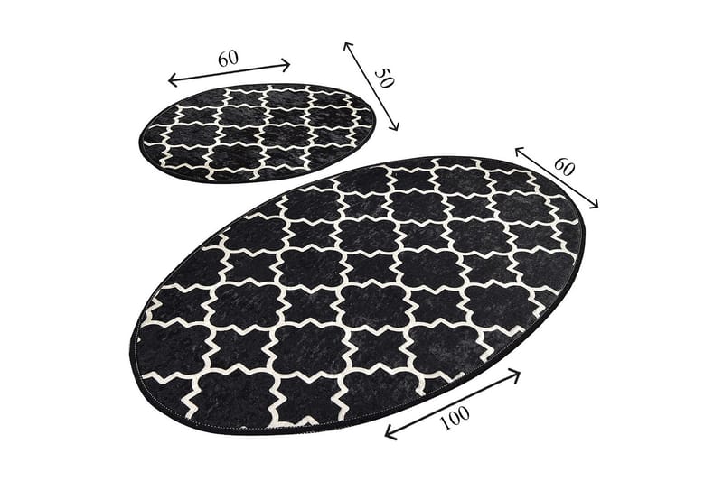 Niyanna Badeværelsesmåtte 2-pak - Flerfarvet - Tekstiler - Tæpper - Badeværelsesmåtte